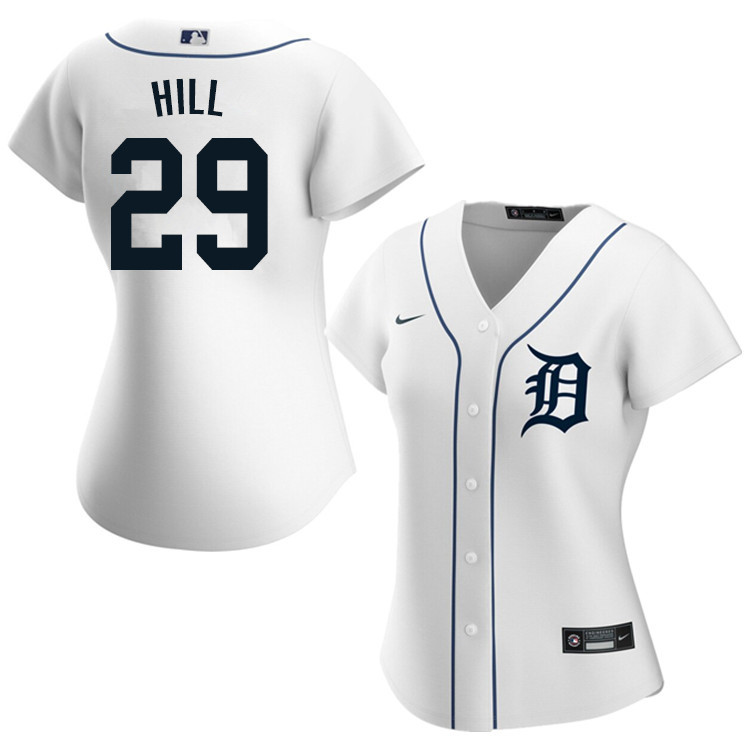 Nike Women #29 Derek Hill Detroit Tigers Baseball Jerseys Sale-White